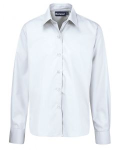 WHITE L/S SCHOOL BLOUSES - TWIN PACK (7070)