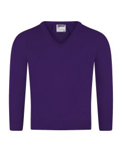 PURPLE V-NECK PULLOVER (7140-PURPLE)
