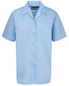 S/S REVER COLLAR BLOUSES - TWIN PACK (7358)