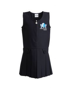 ISIB HEART-ZIP SCHOOL PINAFORE WITH ISIB LOGO (8595)