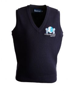 ISIB 50/50 COTTON/ACRYLIC V-NECK SLIPOVER (8596)