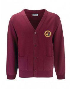 ROTHERFIELD PRIMARY SCHOOL SWEAT CARDIGAN WITH SCHOOL LOGO (8871)