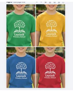 Laycock Primary School P.E. T-Shirt with School Logo (9204)