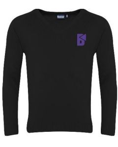 BEACON HIGH V-NECK PULLOVER WITH SCHOOL LOGO (8133)